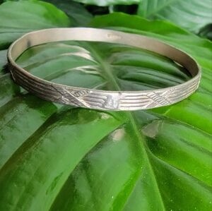 Vintage 50's Taxco Silver Rodeo Rope bracelet.